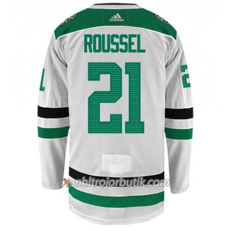 Män Ishockey Dallas Stars Tröja ANTOINE ROUSSEL 21 Adidas Vit Authentic
